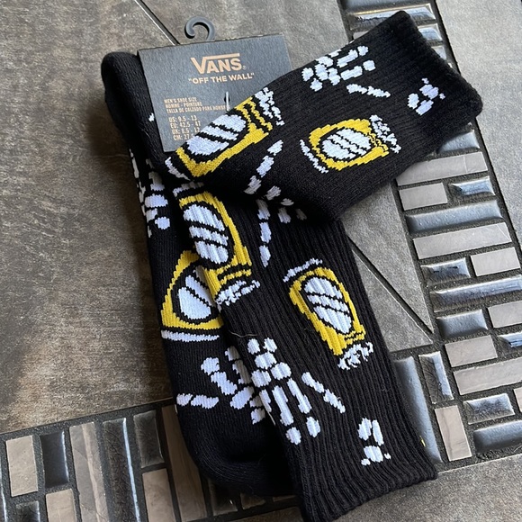 VANS “Off The Wall” Men’s socks Skulls - Picture 5 of 11
